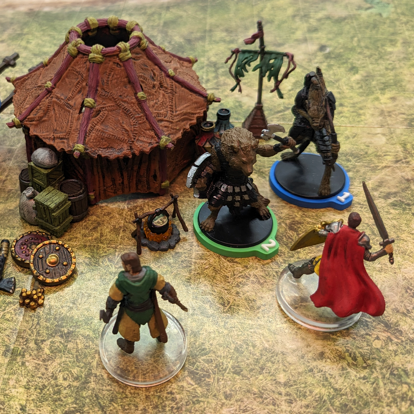 Numbered Tabletop Miniature Rings