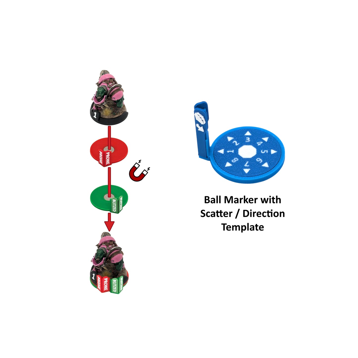 32mm Magnetic Miniature Status Markers