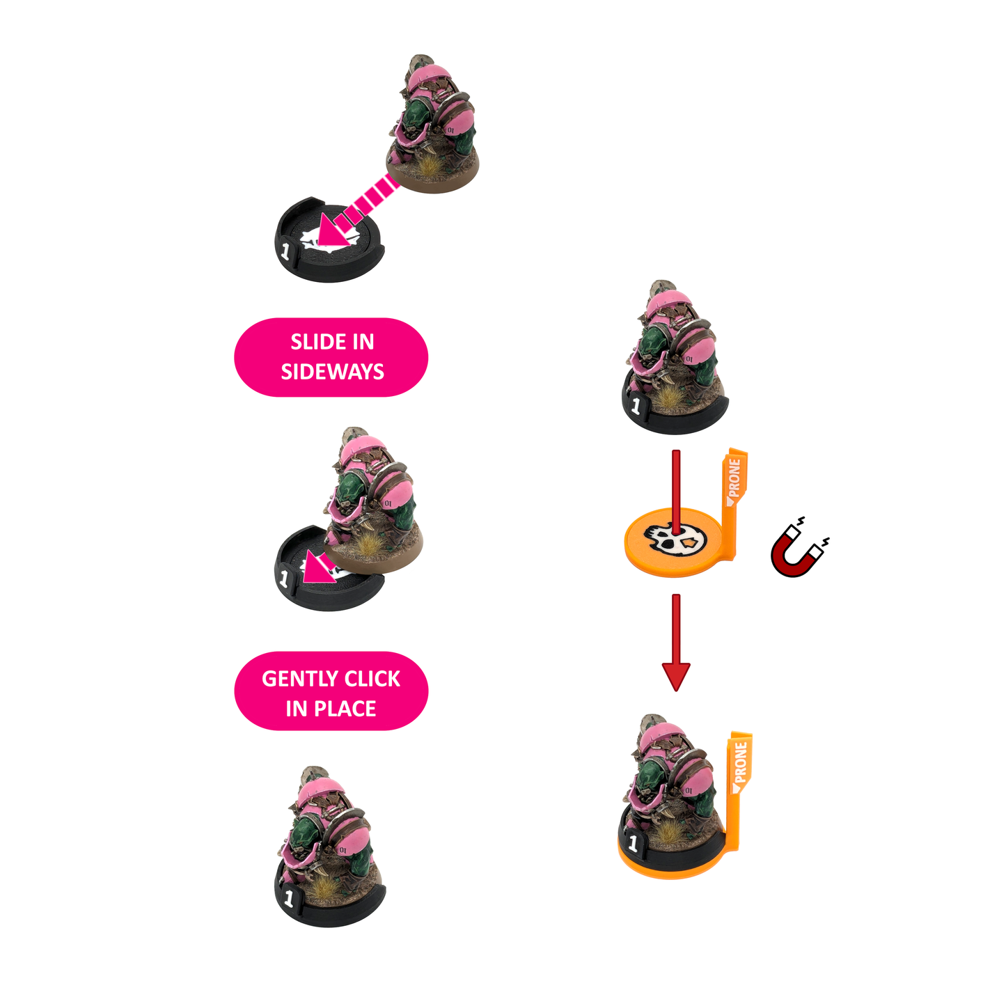 40mm Magnetic Miniature Status Markers