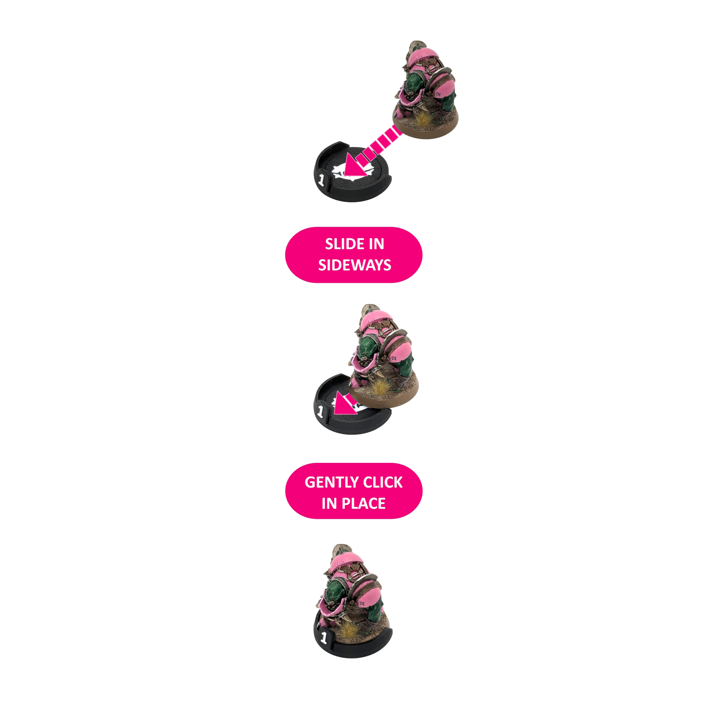 Set - 32mm Magnetic Miniature Bases