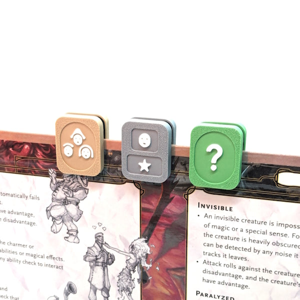 NPC DM Screen Initiative Trackers