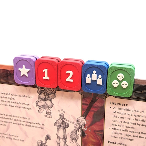 Trackers numérotés de l’initiative DM Screen