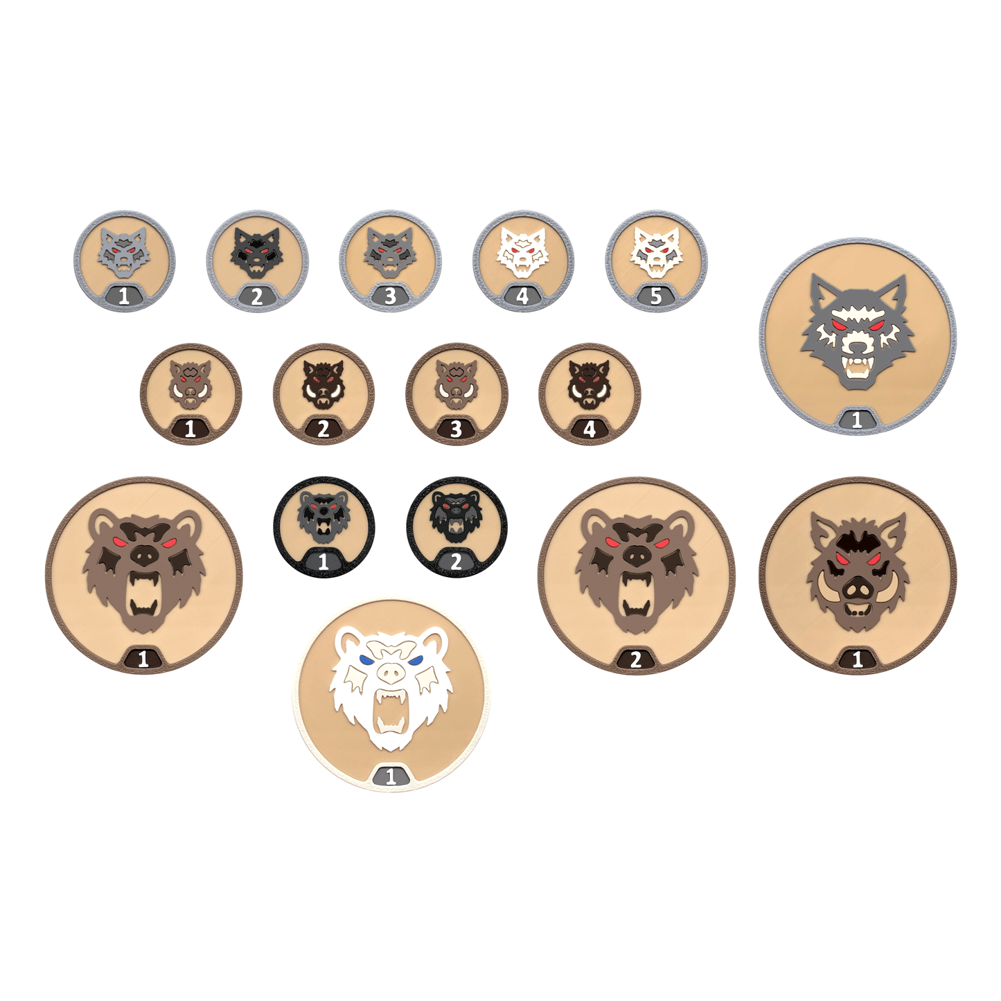 Magnetic Wild Animal Tokens