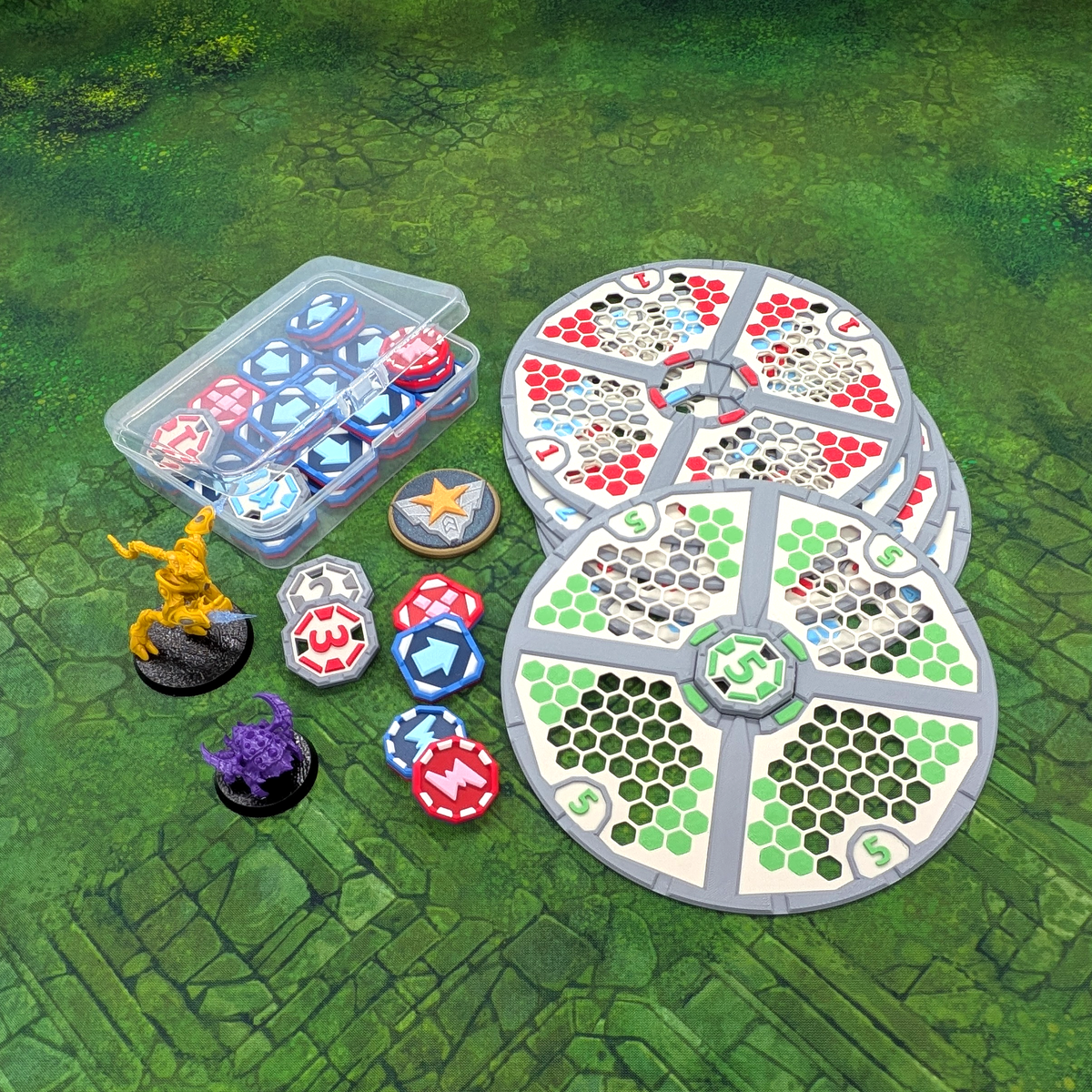 3D Token & Mission Area Set
