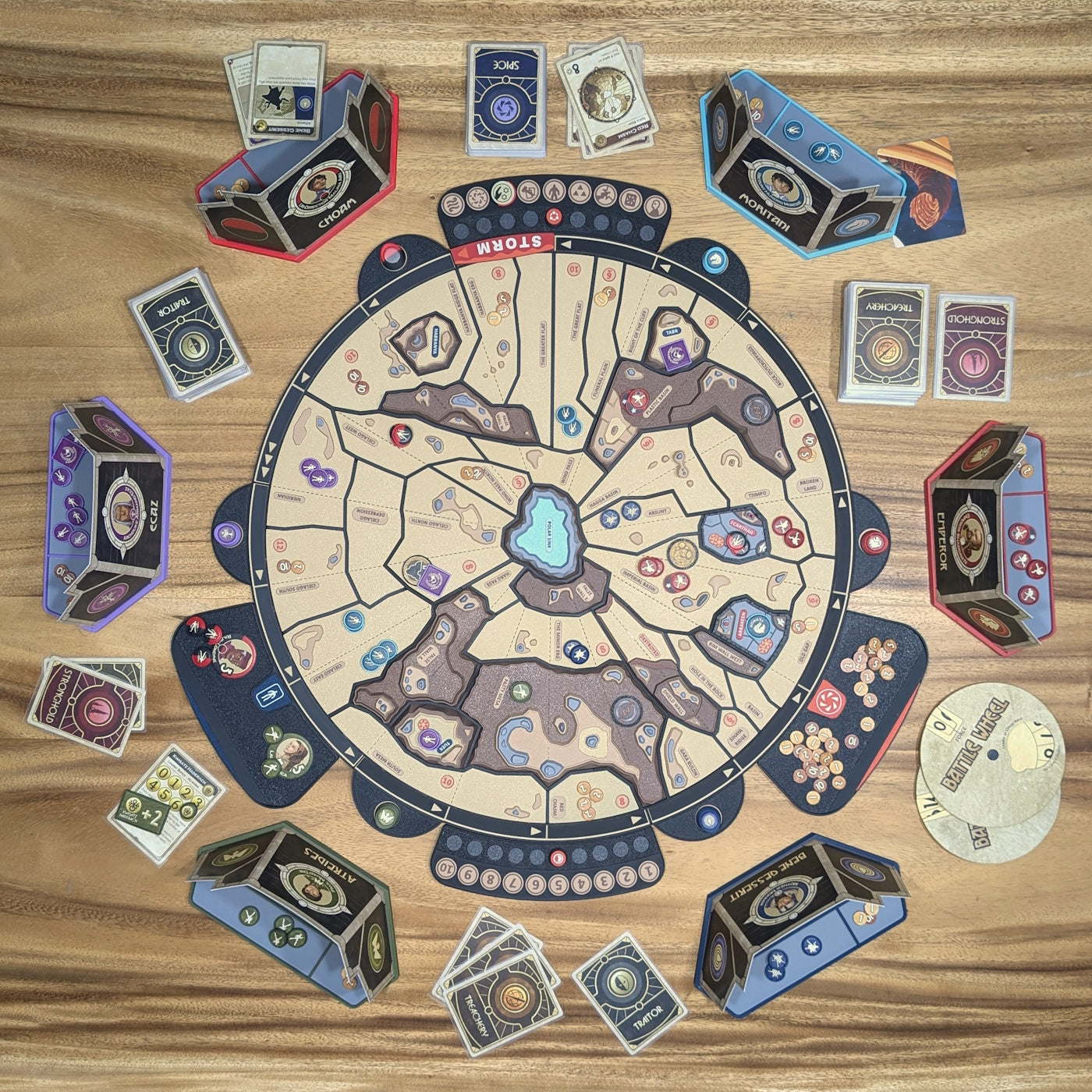 Dune : Conquête et Diplomatie - Plateau de jeu